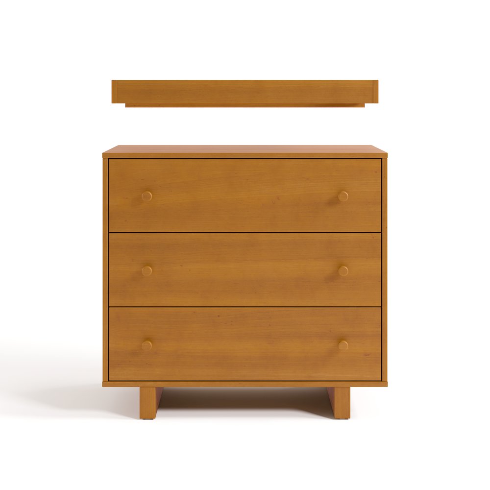 Texas 3 Drawer Chest with Topper-Almond