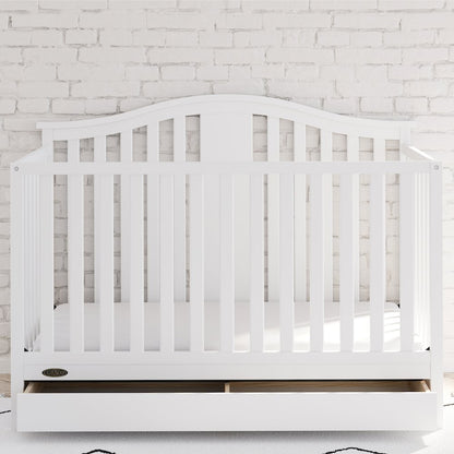 Graco Solano 4-in-1 Convertible Crib with Drawer - White