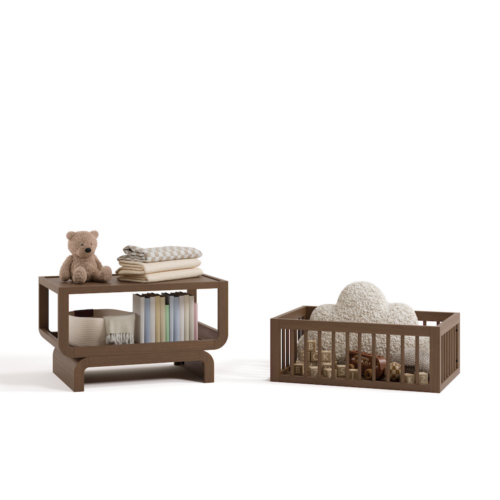 Santorini Deluxe 3-in-1 Convertible Bassinet - Hazelnut