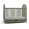Olivia 3-In-1 Convertible Crib With Drawer-Olive