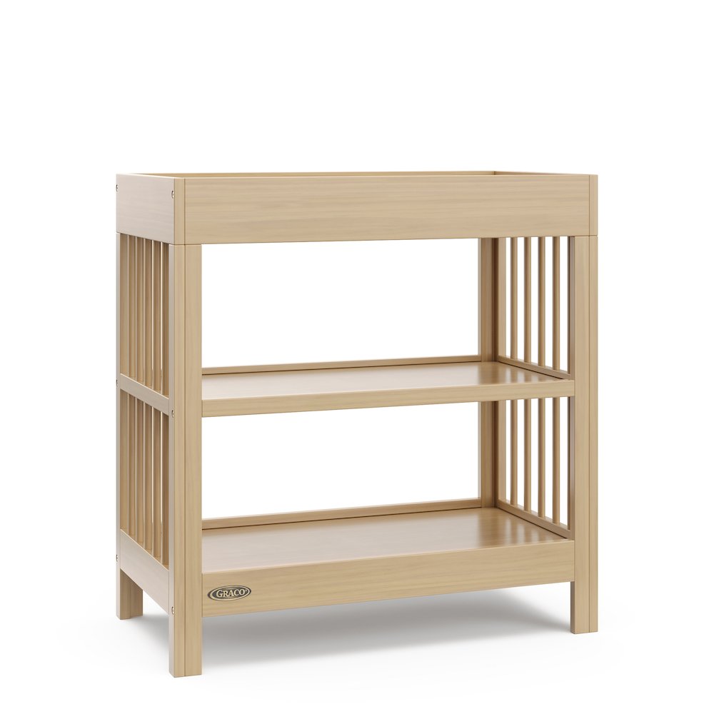 Graco Teddi Changing Table with Water-Resistant Changing Pad - Driftwood