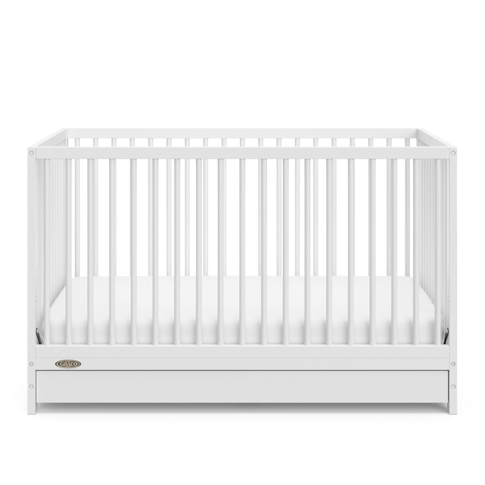 Graco Teddi 5-in-1 Convertible Crib with Drawer - White