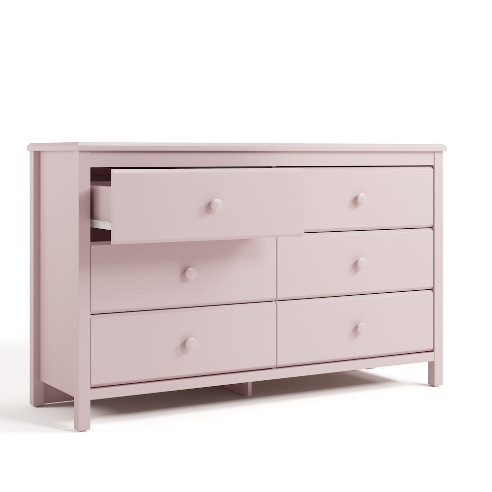 Alpine 6-Drawer Dresser- Blush