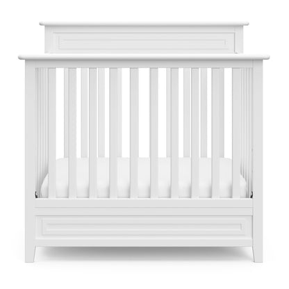 Storkcraft Petal 4-in-1 Convertible Mini Crib, White
