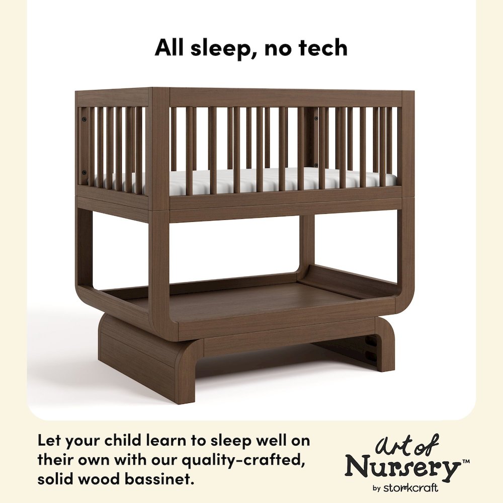 Santorini Deluxe 3-in-1 Convertible Bassinet - Hazelnut