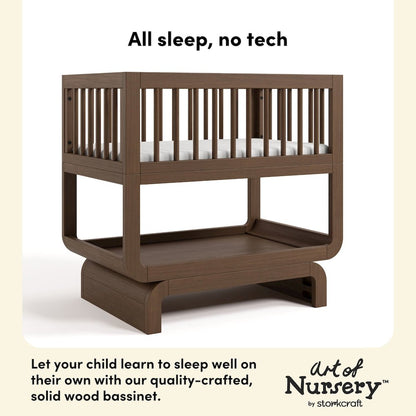 Santorini Deluxe 3-in-1 Convertible Bassinet - Hazelnut