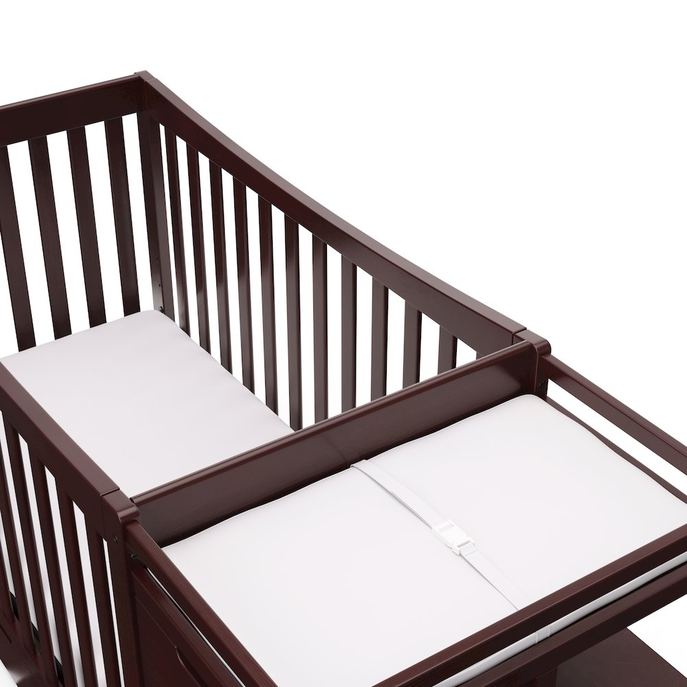 Graco Remi All-in-One Convertible Crib with Drawer and Changer (Espresso)
