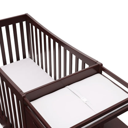 Graco Remi All-in-One Convertible Crib with Drawer and Changer (Espresso)