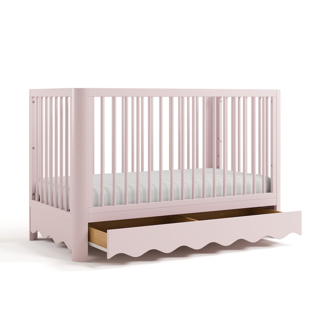 Casablanca Crib With Drawer-Blush