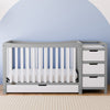 Graco Remi All-in-One Convertible Crib with Drawer and Changer (Pebble Gray)