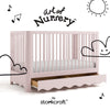 Casablanca Crib With Drawer-Blush