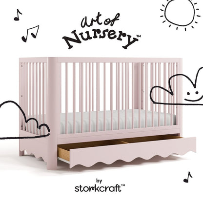 Casablanca Crib With Drawer-Blush