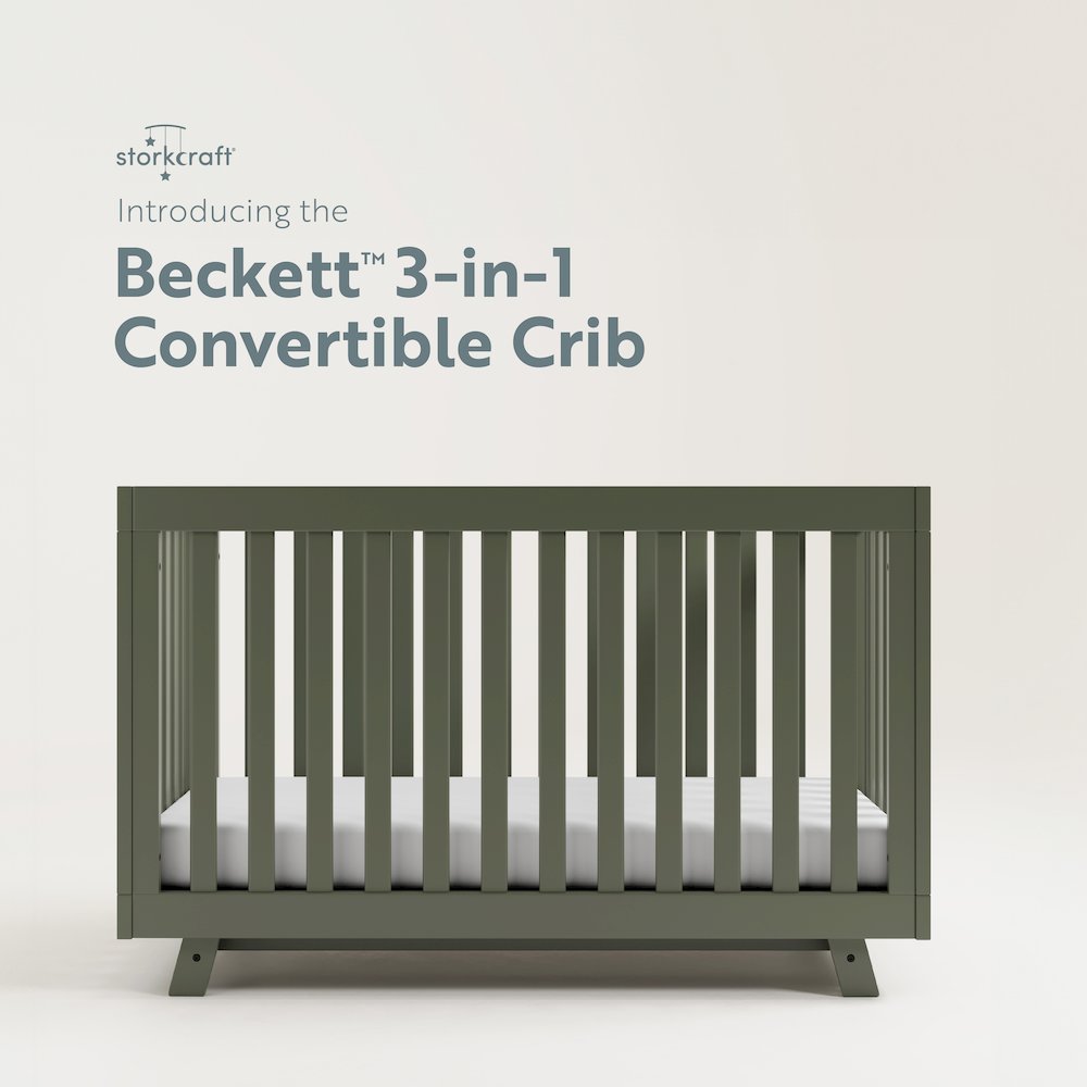 Storkcraft Beckett 3-in-1 Convertible Crib (Olive)
