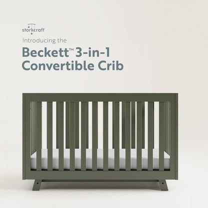 Storkcraft Beckett 3-in-1 Convertible Crib (Olive)