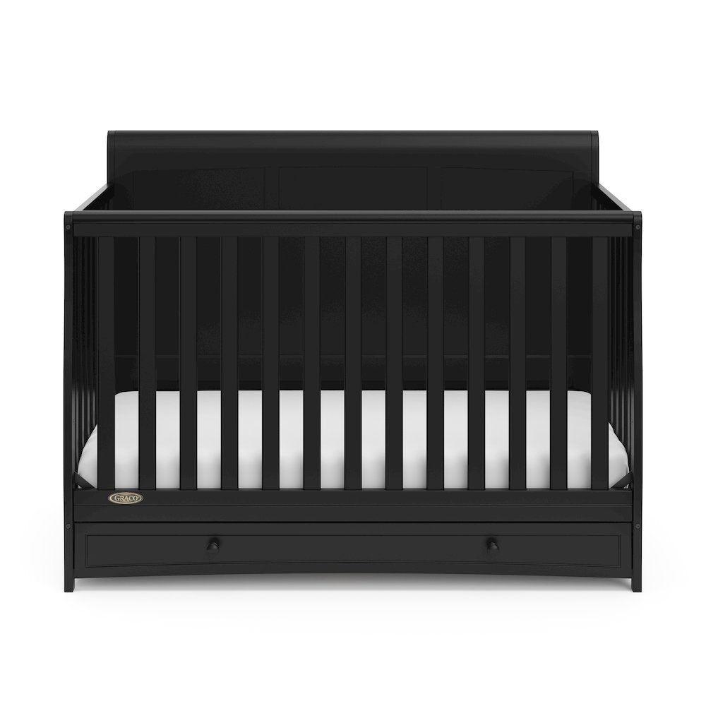 Graco Asheville 4-in-1 Convertible Crib with Drawer (Black)