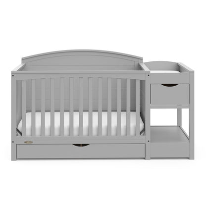 Graco Bellwood 5-in-1 Convertible Crib & Changer with Drawer (Pebble Gray)