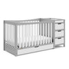 Graco Remi All-in-One Convertible Crib with Drawer and Changer (Pebble Gray)