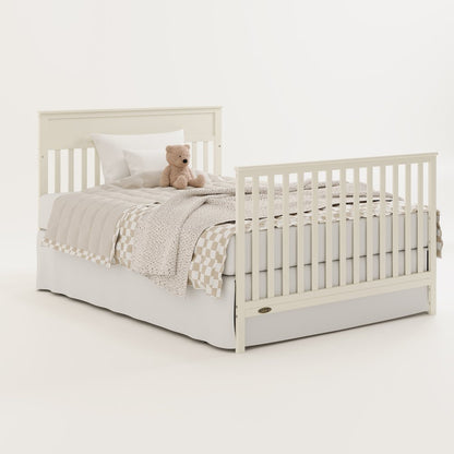 Shiloh Convertible Crib & Changer - Frosted Oat