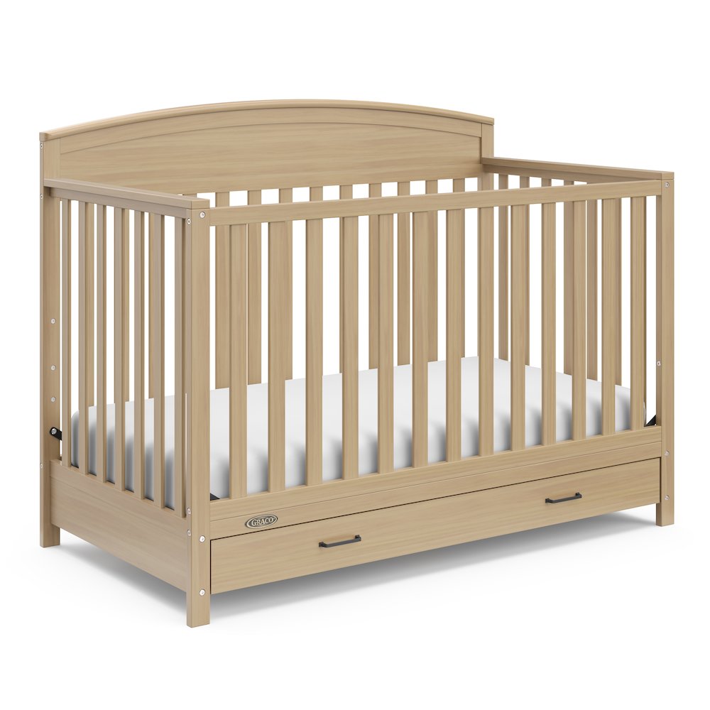 Graco Benton 5-in-1 Convertible Crib with Drawer (Driftwood)