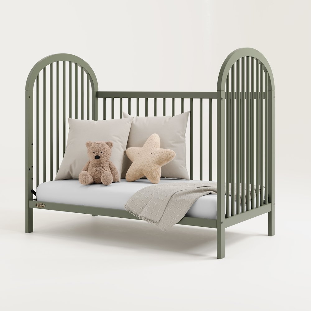 Graco Olivia 3-in-1 Convertible Crib (Olive) – GREENGUARD Gold Certified