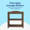 Customizable Changing Table with Water-Resistant Changing Pad - Hazelnut