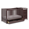 Graco Remi All-in-One Convertible Crib with Drawer and Changer (Espresso)