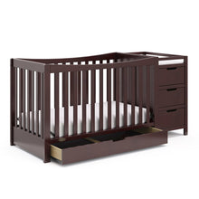 Graco Remi All-in-One Convertible Crib with Drawer and Changer (Espresso)