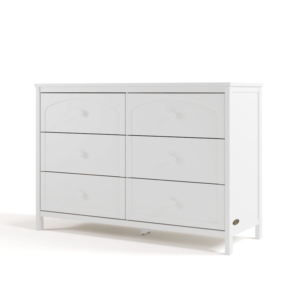 Olivia 6 Drawer Dresser-White