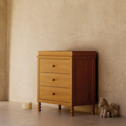 Rio 3 Drawer Chest with Topper-Almond