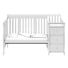 Storkcraft Portofino 4-in-1 Convertible Crib and Changer - White