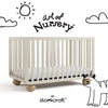 Amalfi Convertible Crib- Frosted Oat/Driftwood