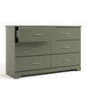 Brookside 6-Drawer Dresser- Olive