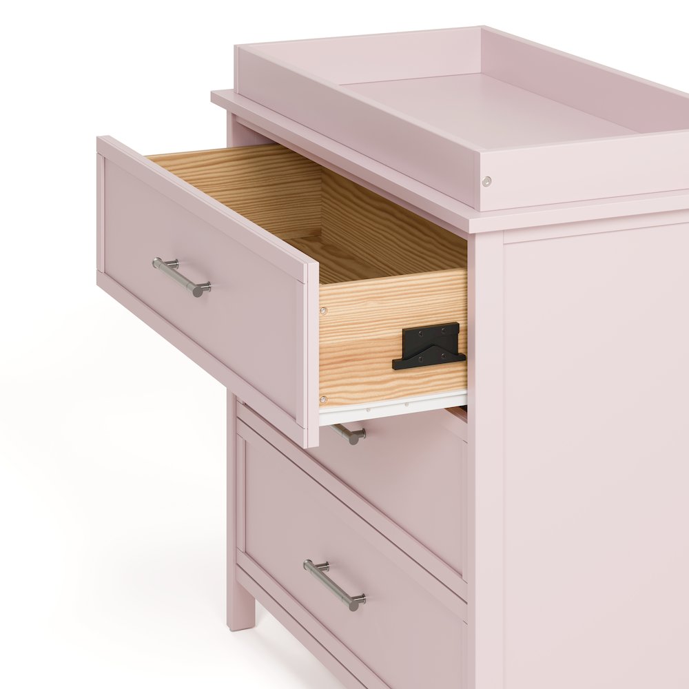 Classic 3 Drawer Chest with Topper- Blush