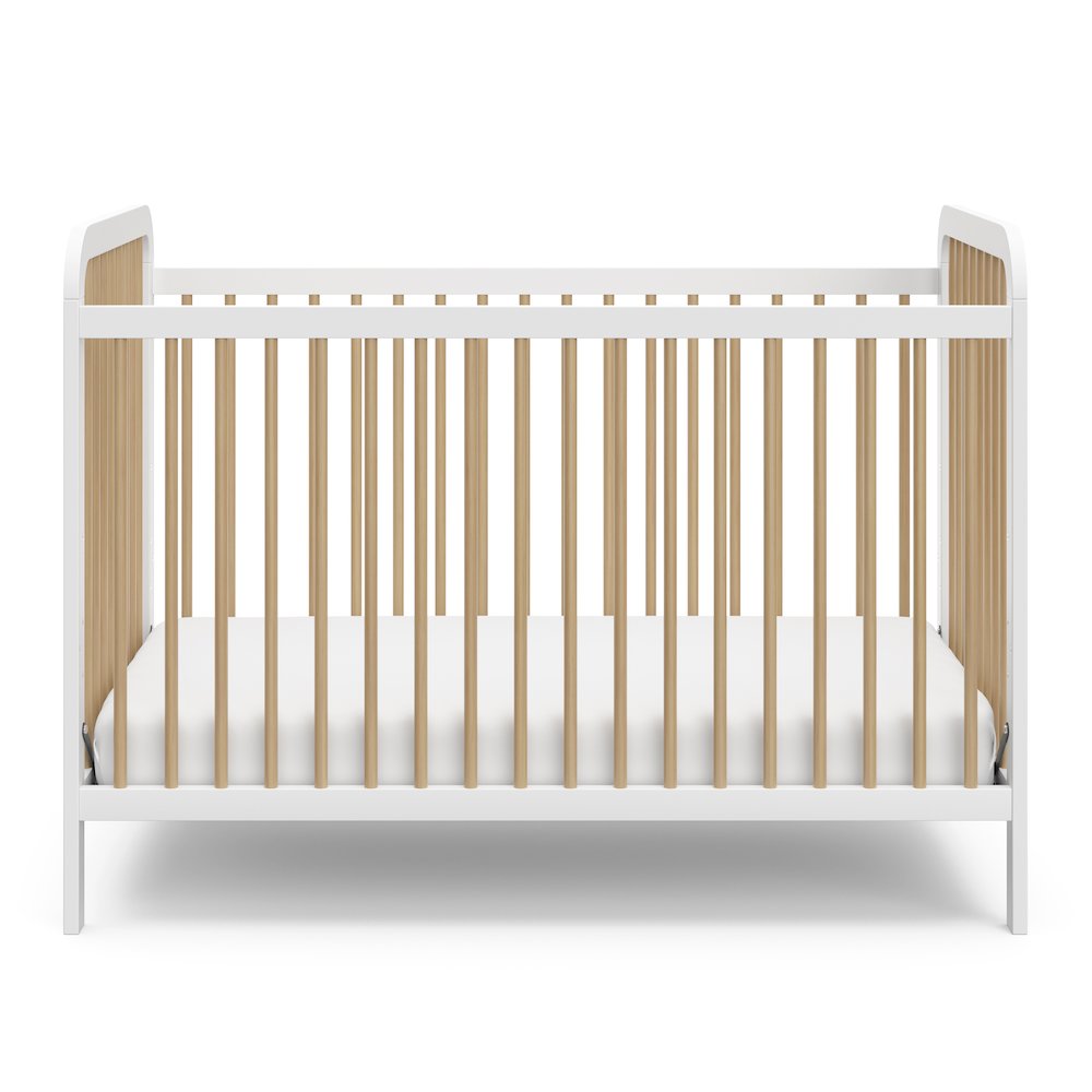 Storkcraft Pasadena 3-in-1 Convertible Crib - White with Driftwood