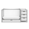 Graco Remi All-in-One Convertible Crib with Drawer and Changer (Pebble Gray)