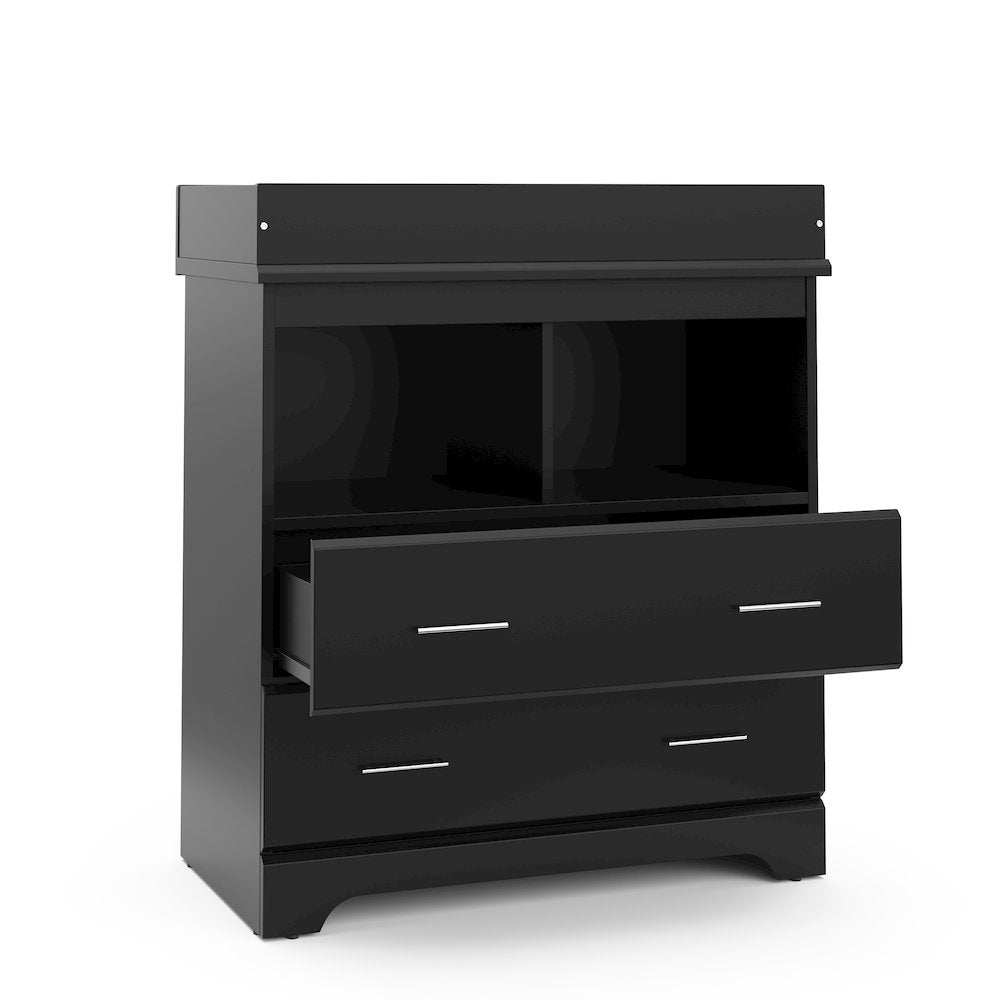 Storkcraft Brookside 2 Drawer Changing Chest - Black