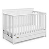 Graco Hadley 5-in-1 Convertible Crib with Drawer (White) –Crib with Drawer Combo