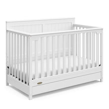 Graco Hadley 5-in-1 Convertible Crib with Drawer (White) –Crib with Drawer Combo