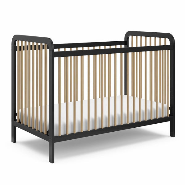 Storkcraft Pasadena 3-in-1 Convertible Crib - Black with Driftwood