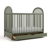 Olivia 3-In-1 Convertible Crib With Drawer-Olive