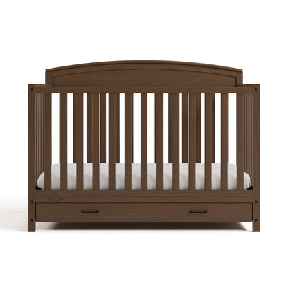 Benton Convertible Crib With Drawer-Hazelnut