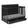 Graco Asheville 4-in-1 Convertible Crib with Drawer (Black)