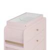Read-With-Me 3 Drawer Chest with Topper -Blush/Driftwood