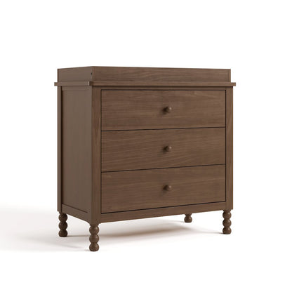 Rio 3 Drawer Chest with Topper-Hazelnut