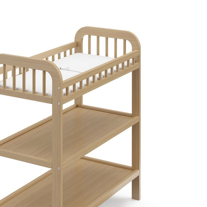 Storkcraft Pasadena Changing Table with Water-Resistant Changing Pad - Driftwood