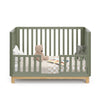 Storkcraft Santos 3-in-1 Convertible Crib (Olive with Natural)