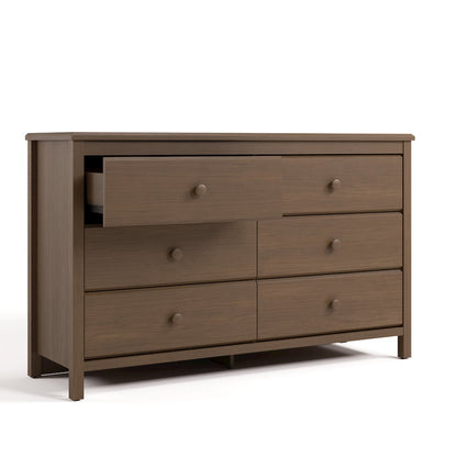 Alpine 6-Drawer Dresser- Hazelnut