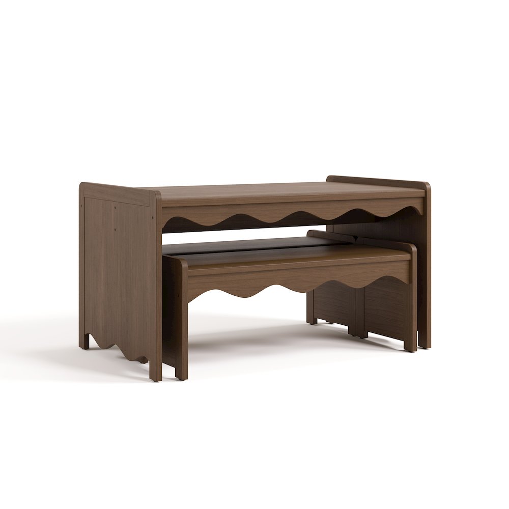 Casablanca Table & Bench Set-Hazelnut
