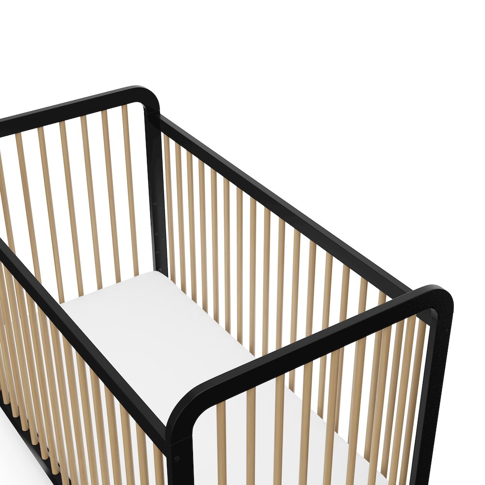 Storkcraft Pasadena 3-in-1 Convertible Crib - Black with Driftwood