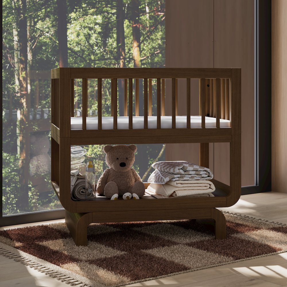 Santorini Deluxe 3-in-1 Convertible Bassinet - Hazelnut